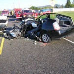 Toyota Prius crash